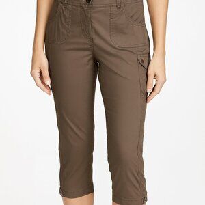 Counterparts Capri Pants Size 10 Brown/Taupe NWT